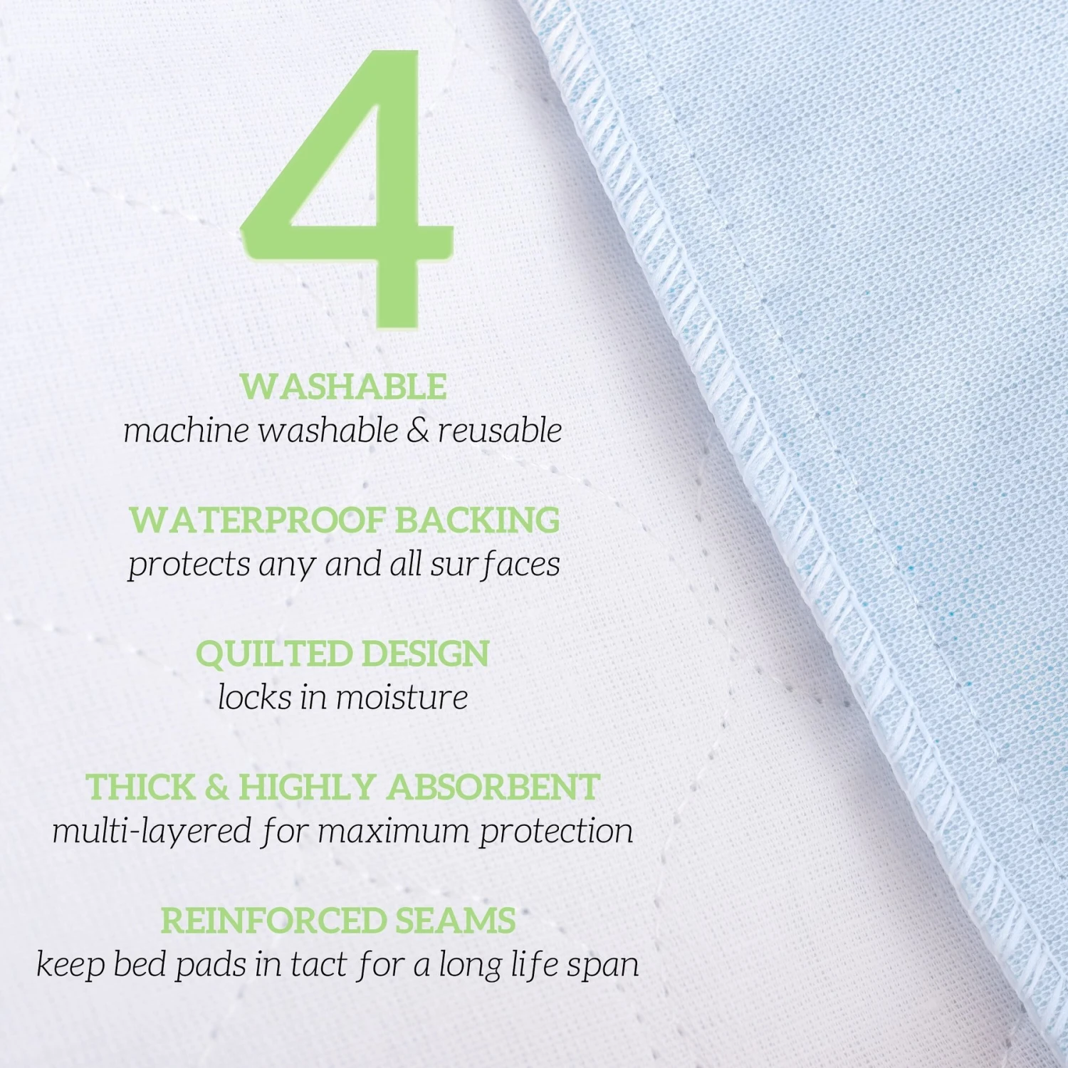Green Lifestyle Reusable Dog Pee Pads - Image 3
