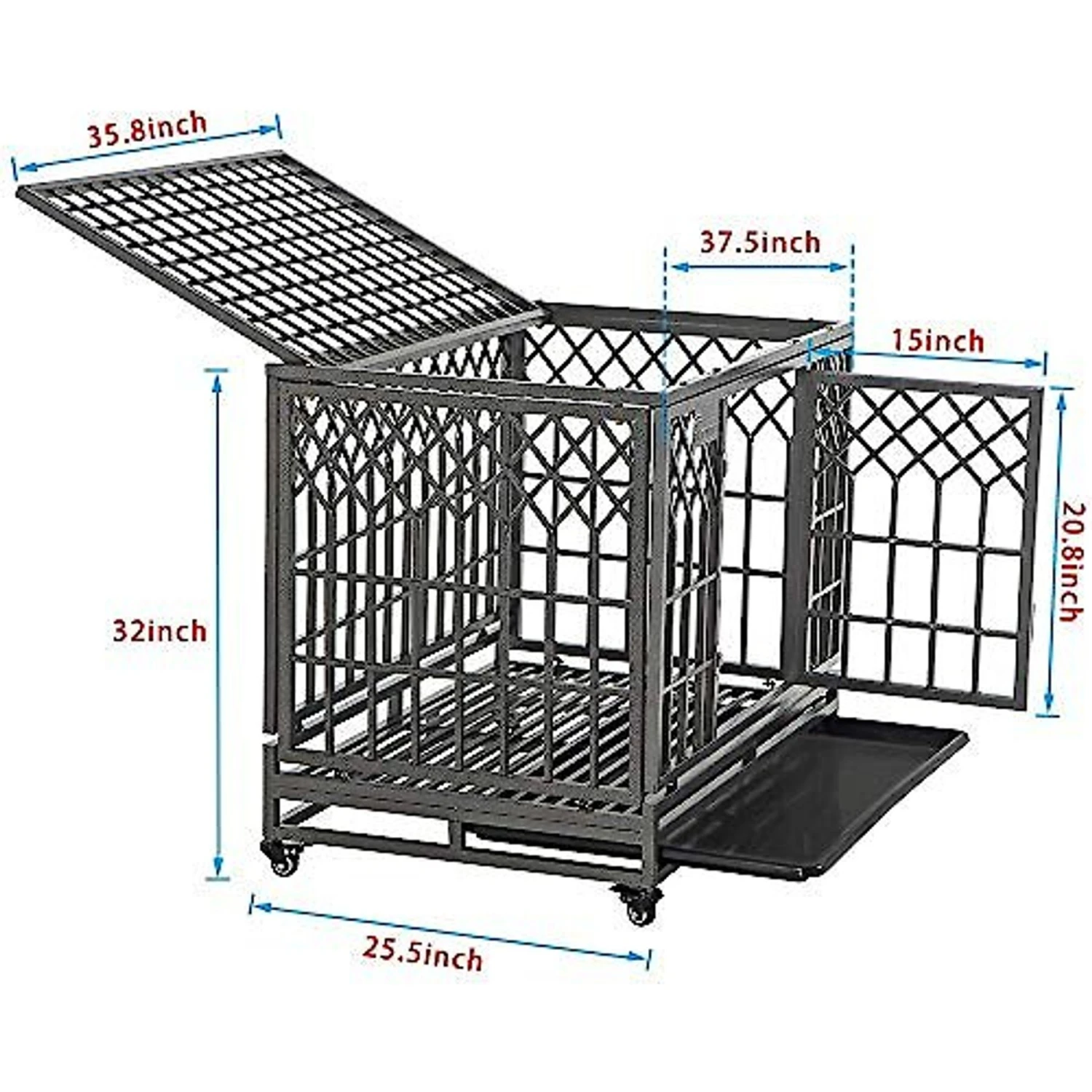 SMONTER Heavy Duty Dog Crate - Image 2