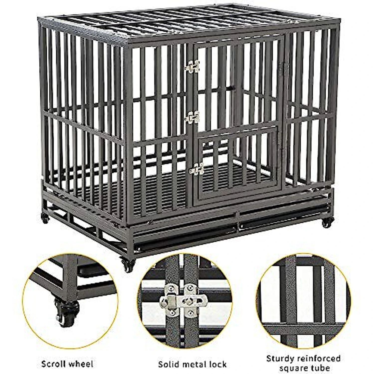 SMONTER Heavy Duty I Shape Dog Crate & Playpen - Image 5