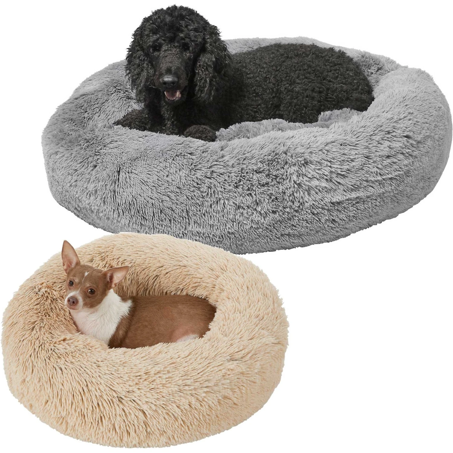 Frisco Eyelash Cat & Dog Bolster Bed & Frisco Eyelash Cat & Dog Bolster Bed