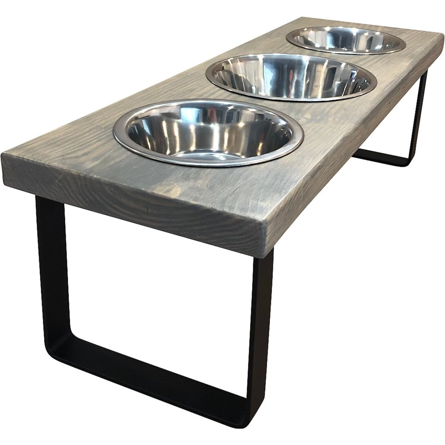 Bearwood Essentials Farmhouse 3-Bowl Elevated Dog Feeder - Image 2