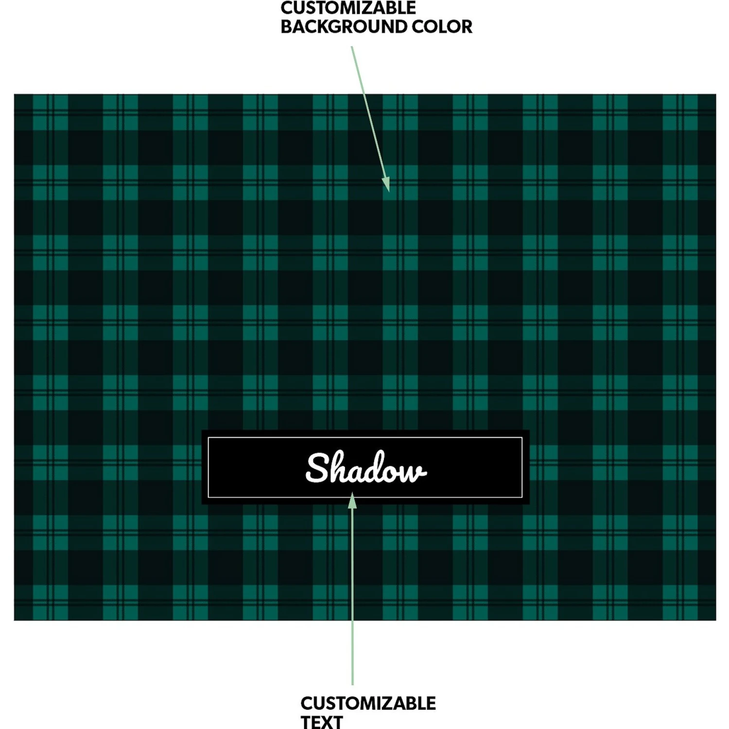 Frisco Personalized Plaid Sherpa Cat & Dog Blanket, 30" X 40" - Image 4