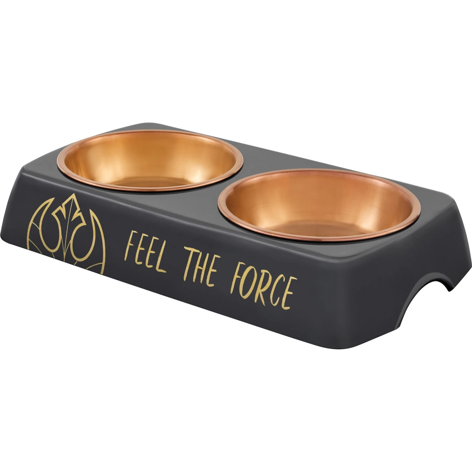 STAR WARS Melamine Stainless Steel Double Dog & Cat Bowl