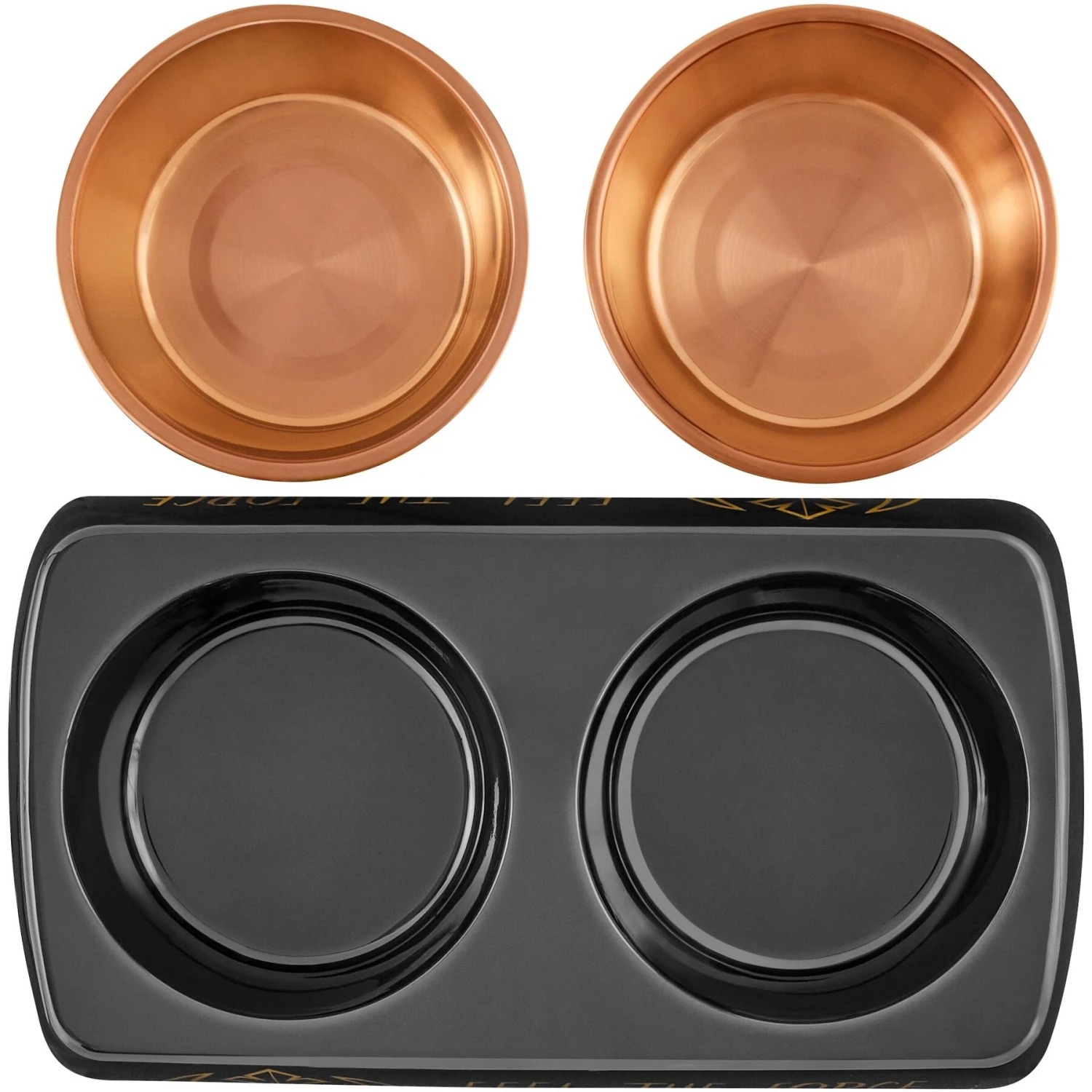 STAR WARS Melamine Stainless Steel Double Dog & Cat Bowl - Image 5