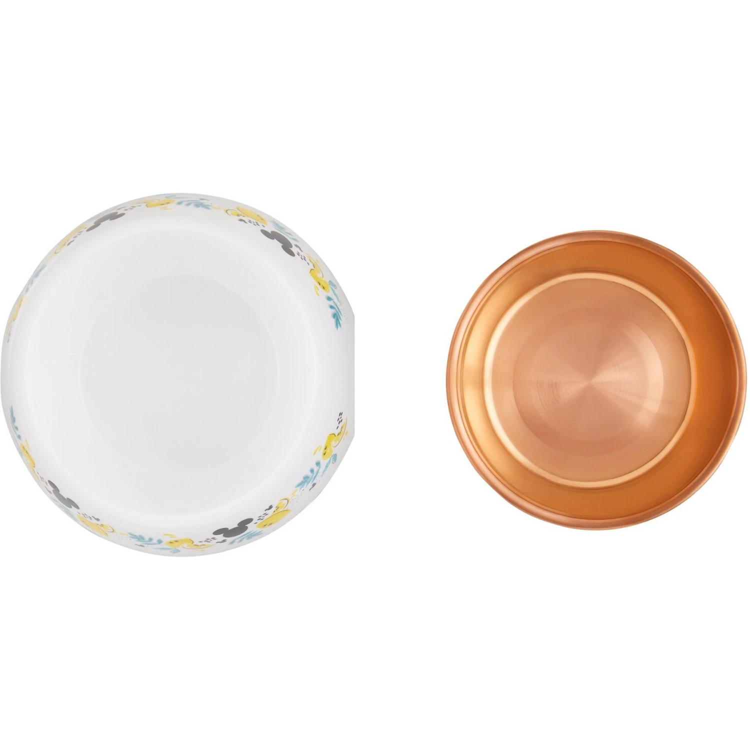 Disney Mickey Mouse Lemon Melamine Stainless Steel Dog & Cat Bowl - Image 5