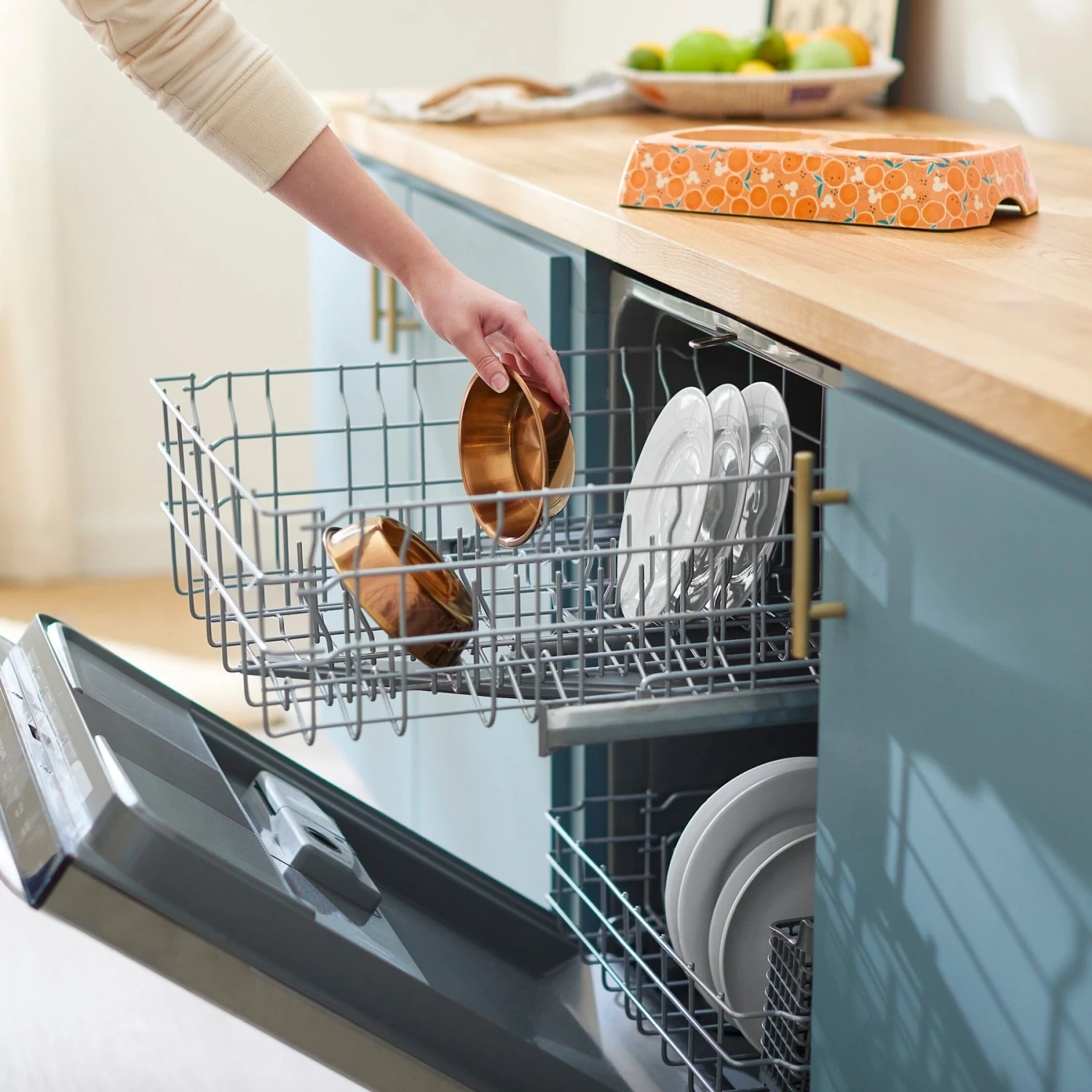 Disney Mickey Mouse Orange Bamboo Melamine Stainless Steel Double Dog & Cat Bowl - Image 7