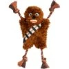 STAR WARS CHEWBACCA Plush With Rope Squeaky Dog Toy