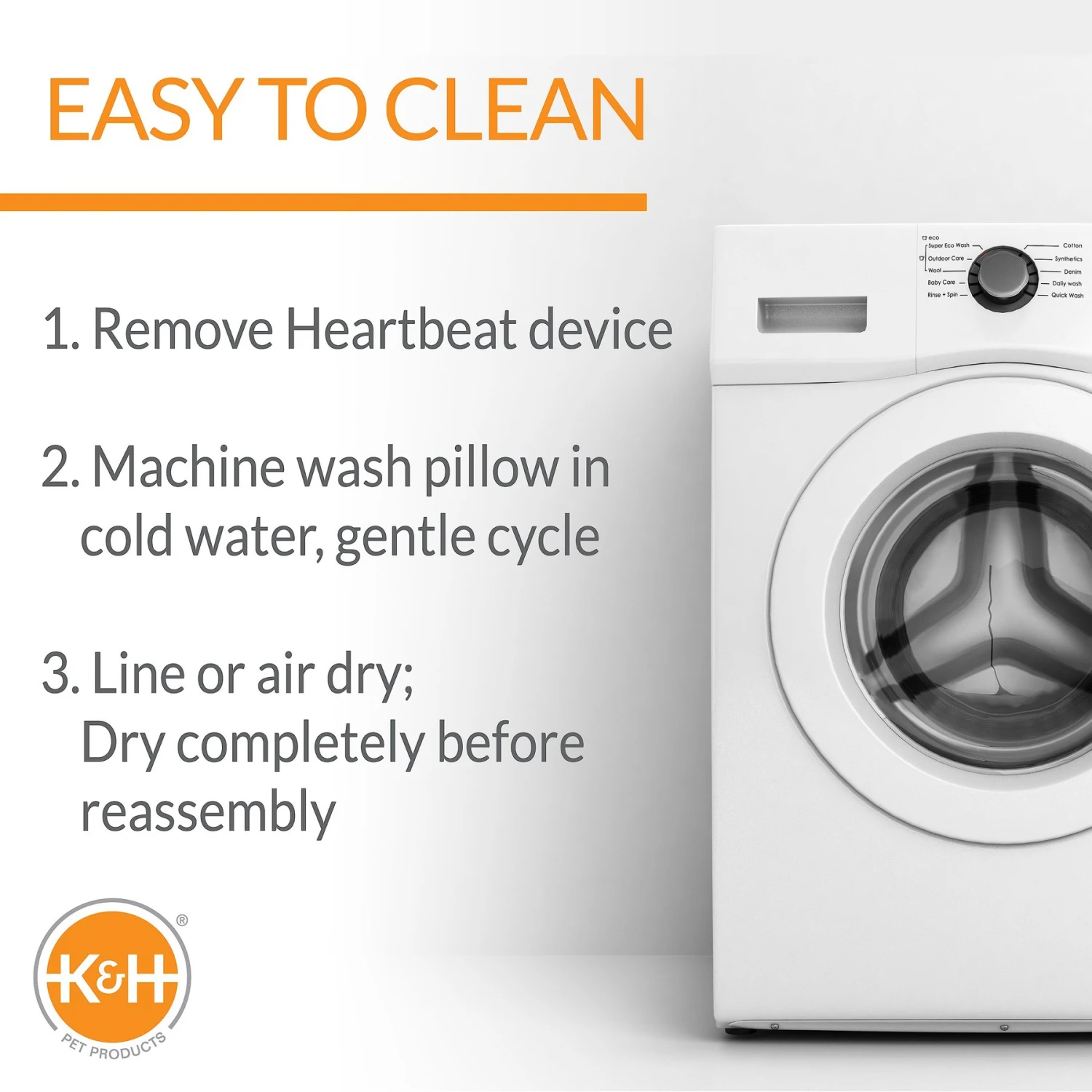 K&H Pet Products Mother's Heartbeat Puppy Heart Pillow - Image 6