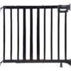 Summer Deluxe Stairway Simple To Secure Wooden Dog Gate, Black