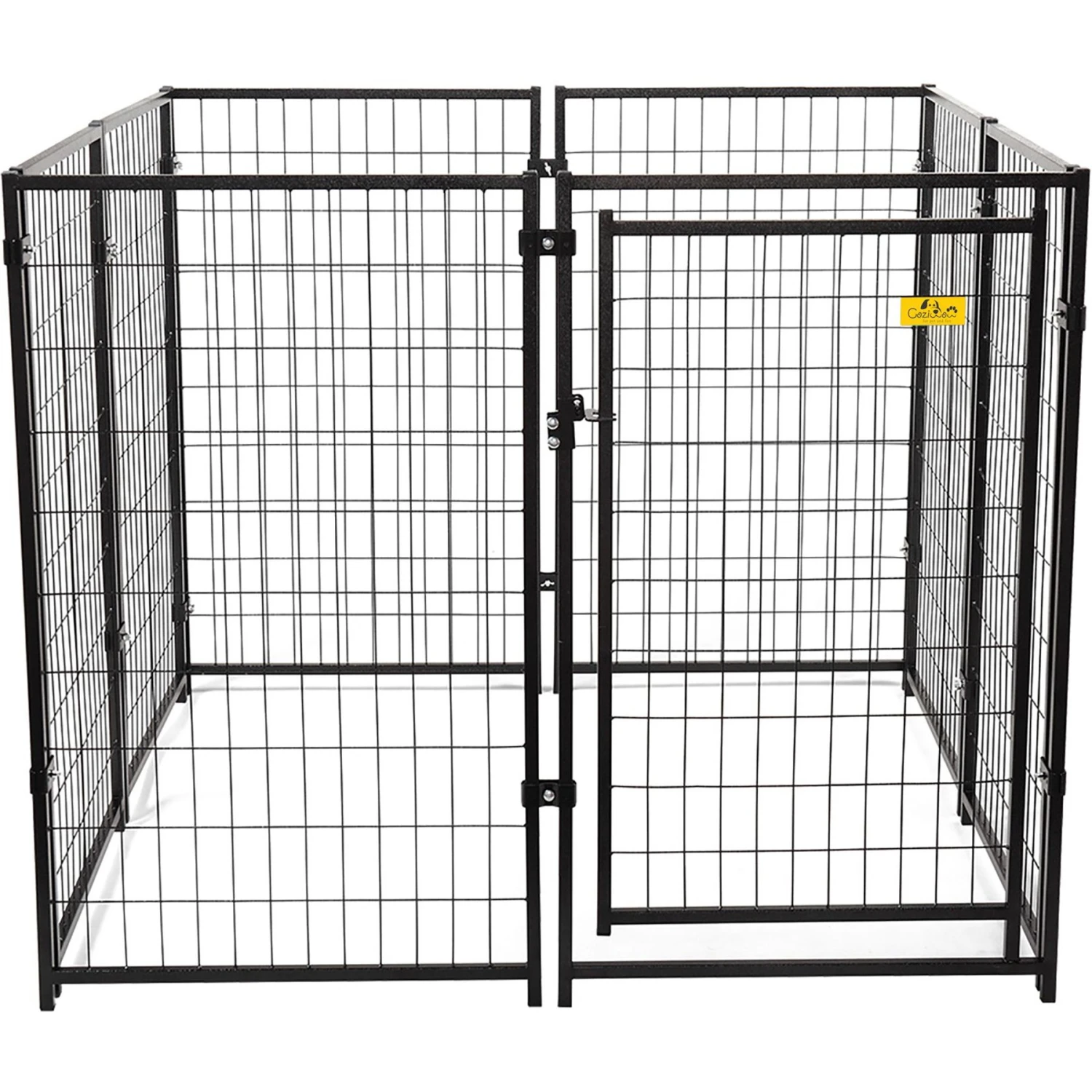 Coziwow By Jaxpety 47-in Metal Outdoor Dog Kennel Playpen, Black, 4.9 X 4.9 X 3.9 -ft - Image 3