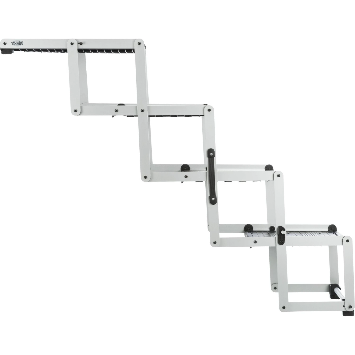 TRIXIE Heavy Duty 4-Step Foldable Dog Stairs, Silver/Black - Image 4