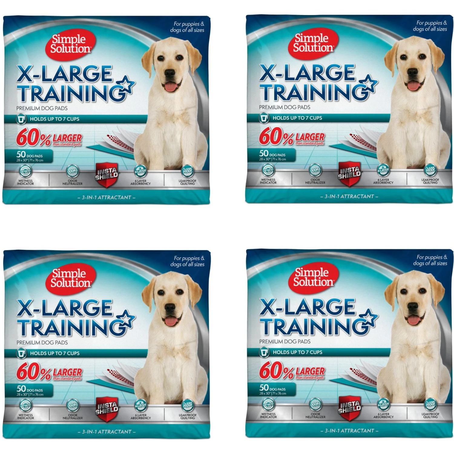 Simple Solution Extra Large, 6 Layer Training Puppy Pads