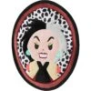 Disney Villains Cruella De Vil Flat Plush Squeaky Dog Toy