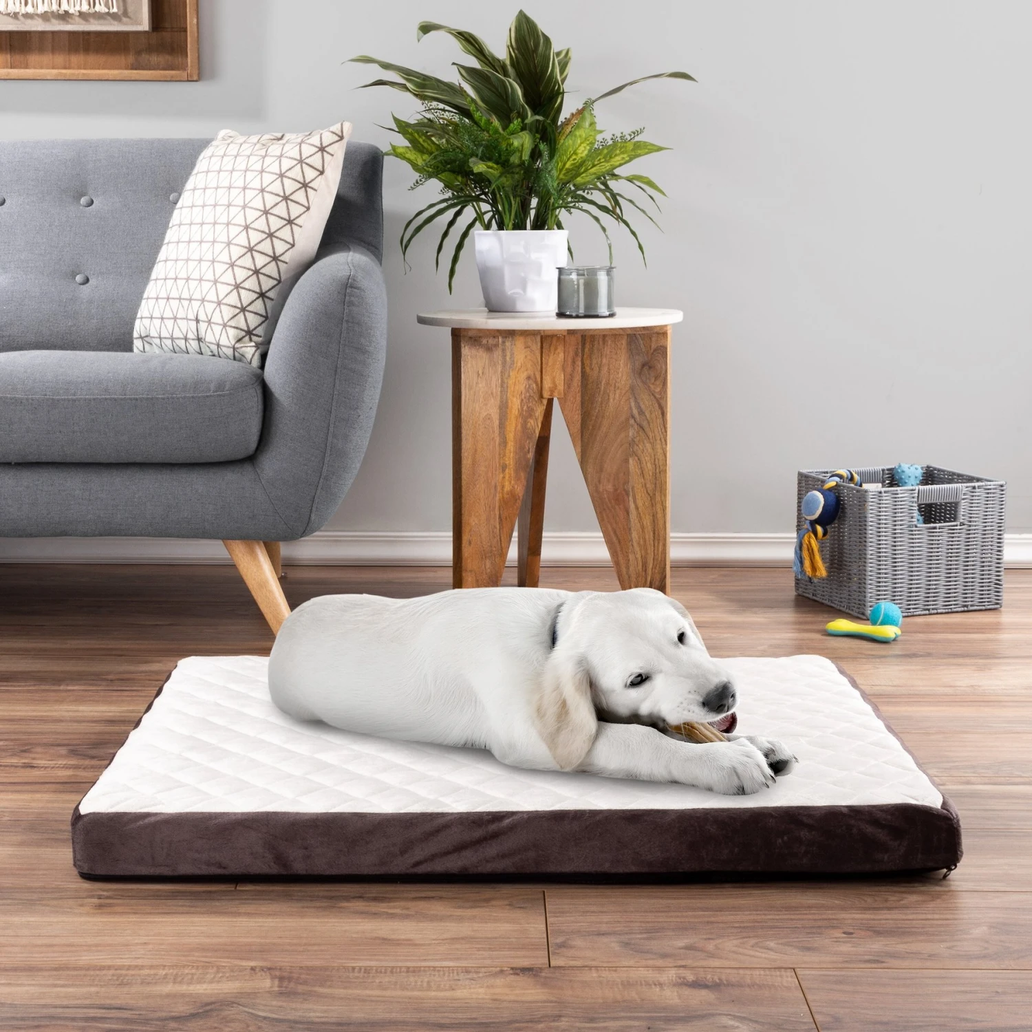 Pet Adobe Bamboo Charcoal-Infused Foam Covered Dog Bed - Image 6