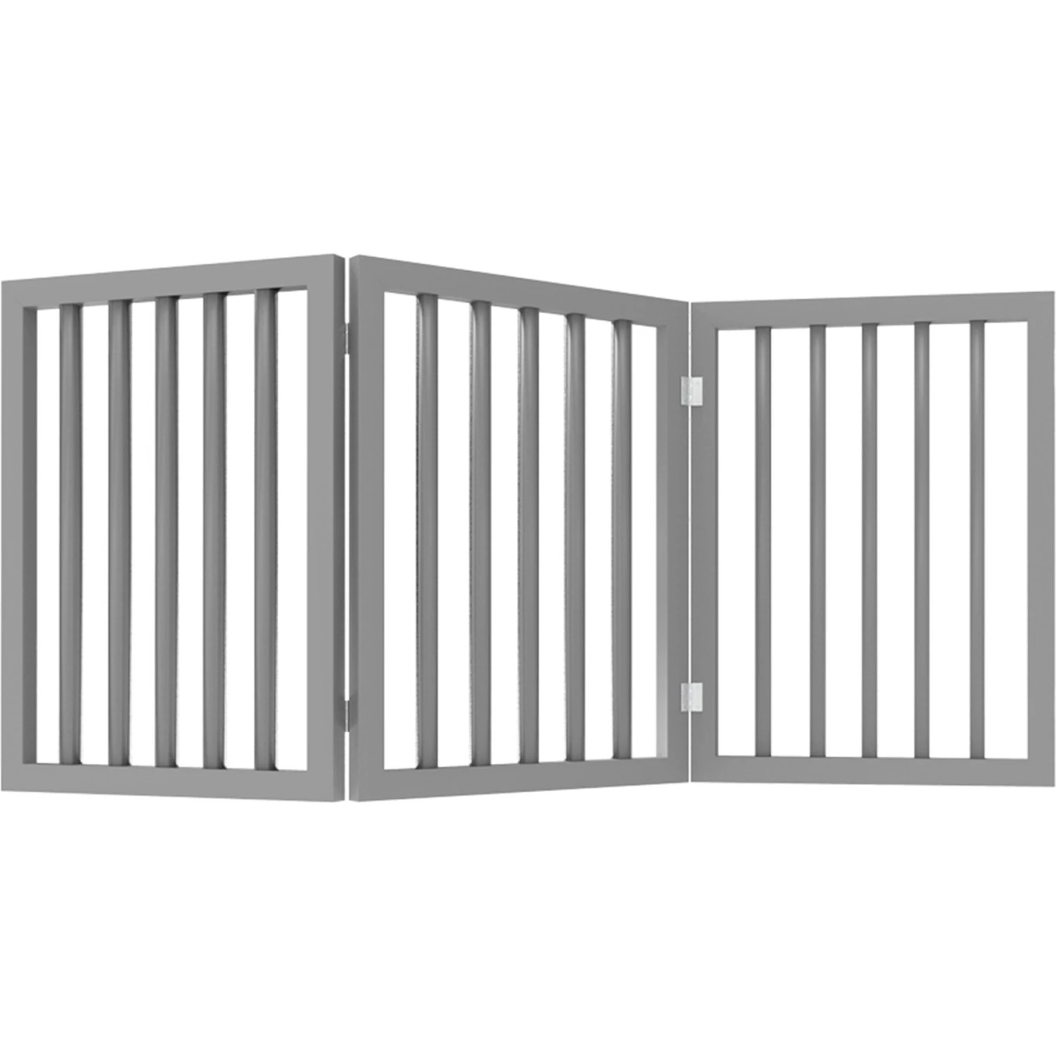 Pet Adobe Freestanding 3-Panel Wood Dog Gate - Image 8