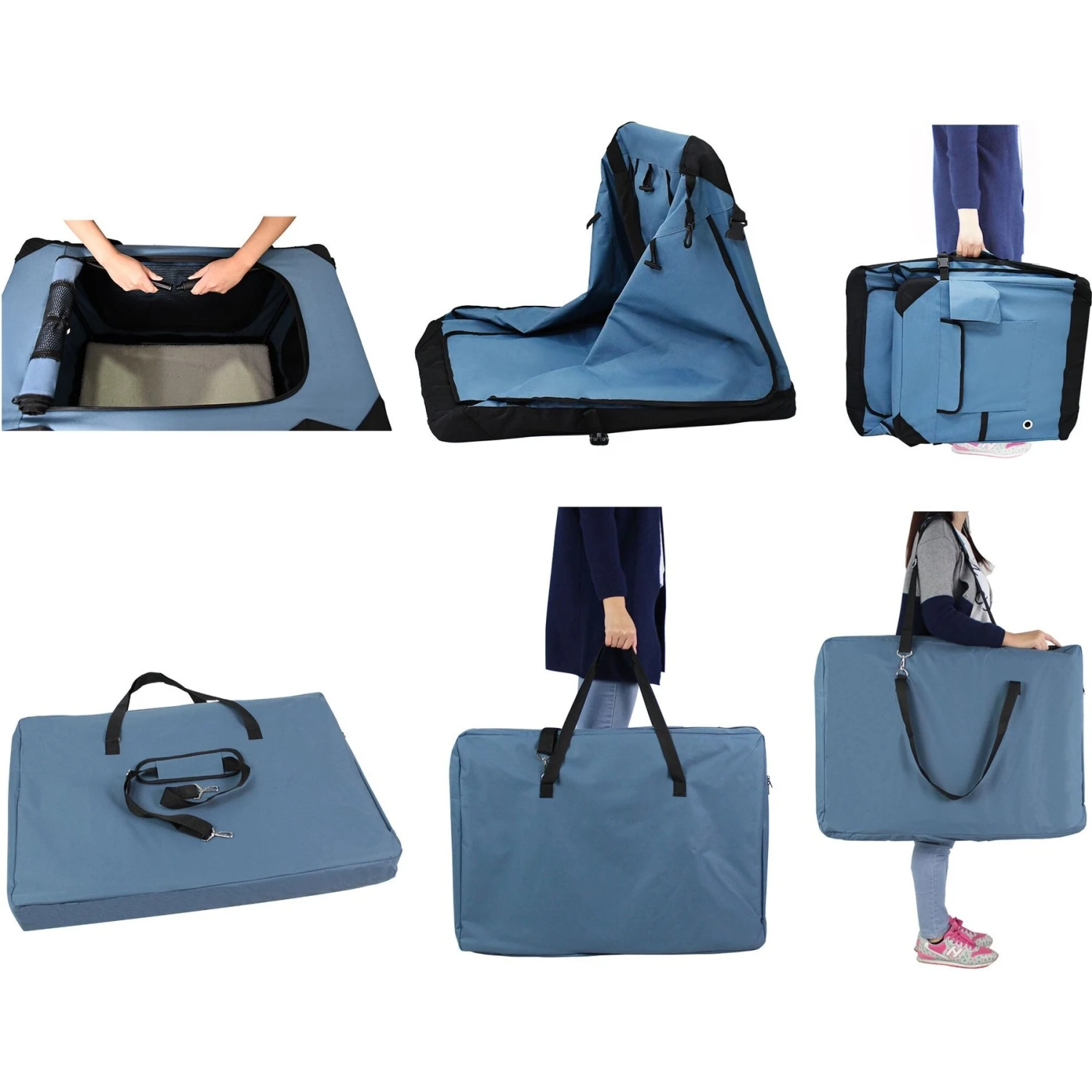 EliteField 4-Door Collapsible Soft-Sided Dog Crate - Image 8