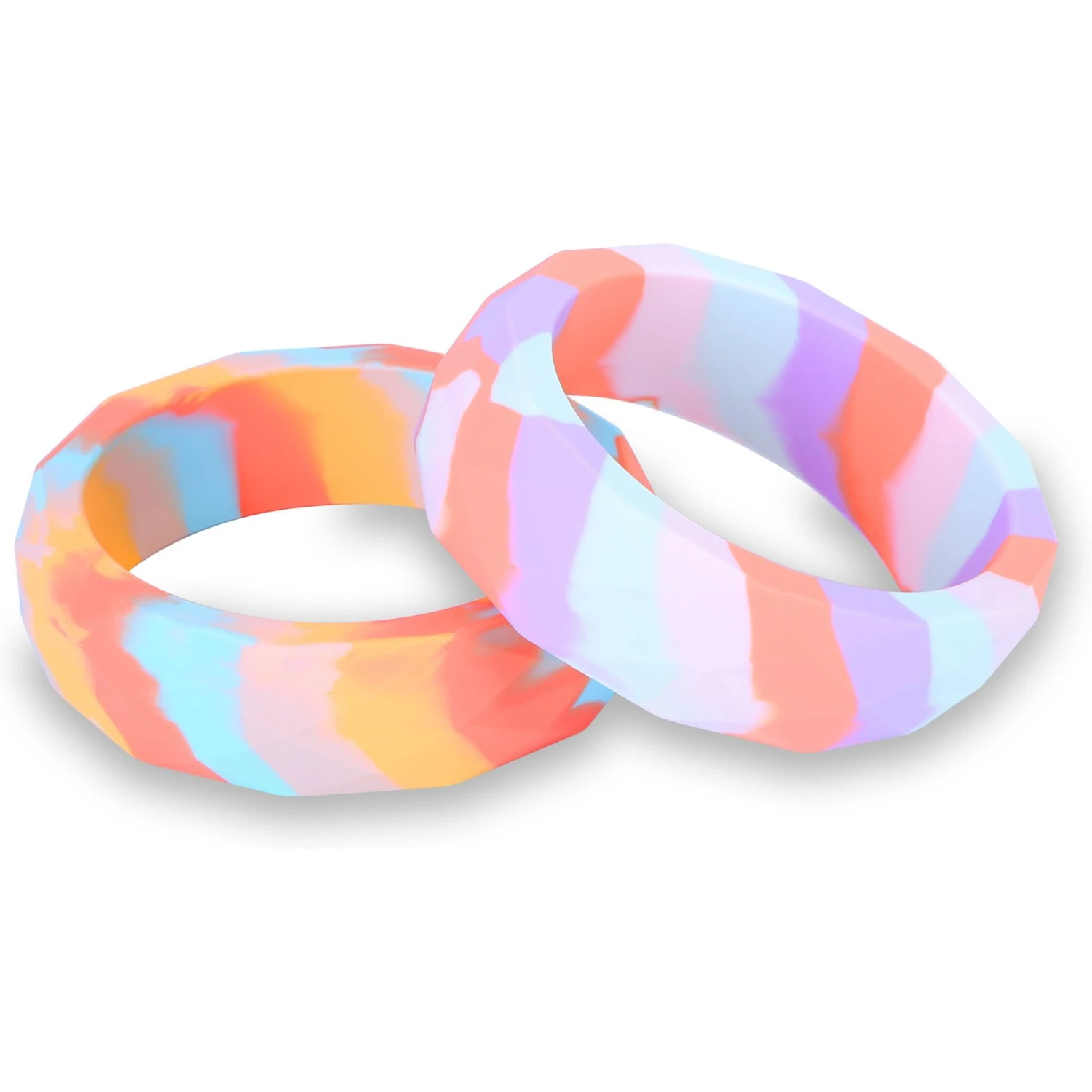 Sweet Paws Chunky Wearable Puppy Teether Stack Dog Toy, 2 Count