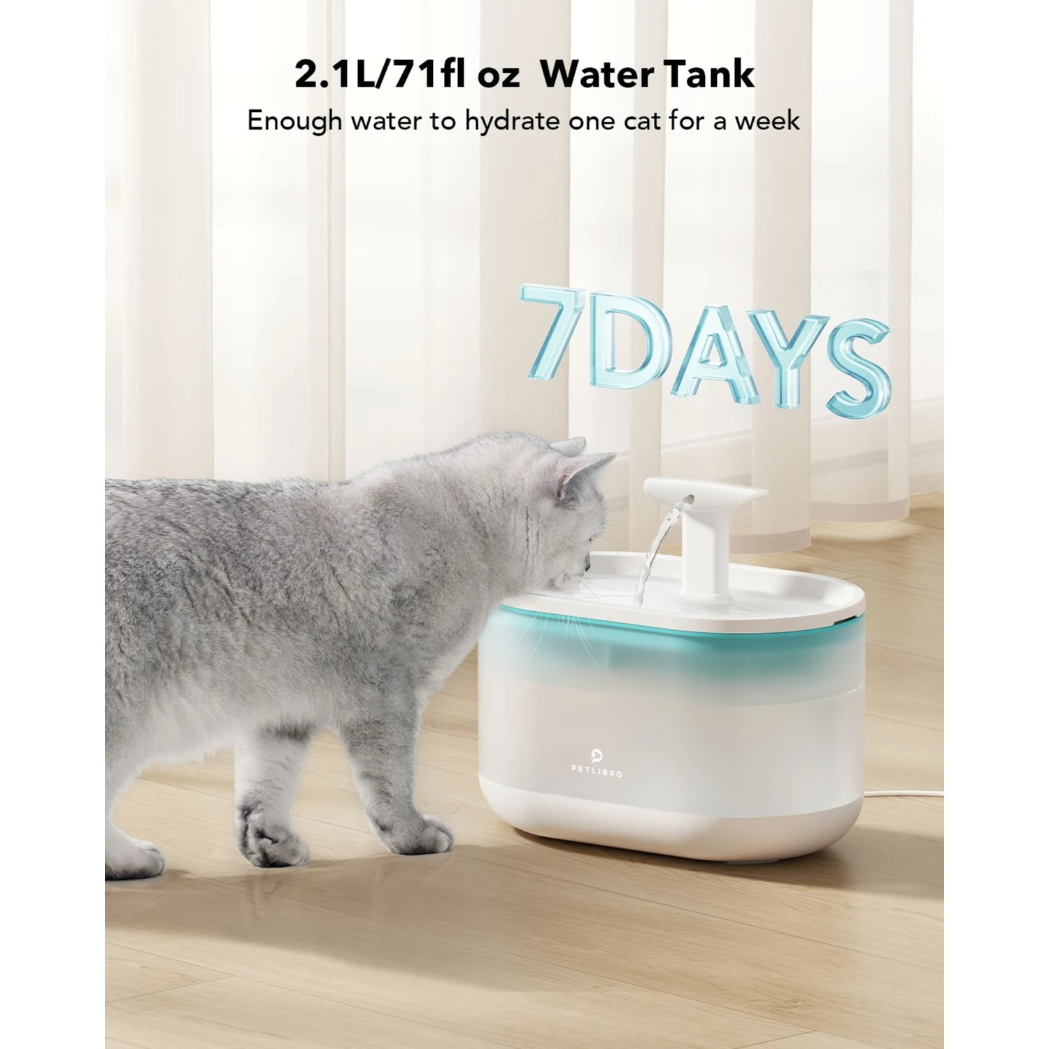 Petlibro Capsule Automatic Dog & Cat Water Fountain, 2-L - Image 7