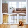 Pawland Freestanding Foldable Wire Dog Gate