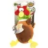 GoDog Action Plush Pheasant Animated Squeaker Dog Toy
