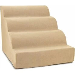Precious Tails High Density Foam Scalloped 4 Steps Dog & Cat Stairs