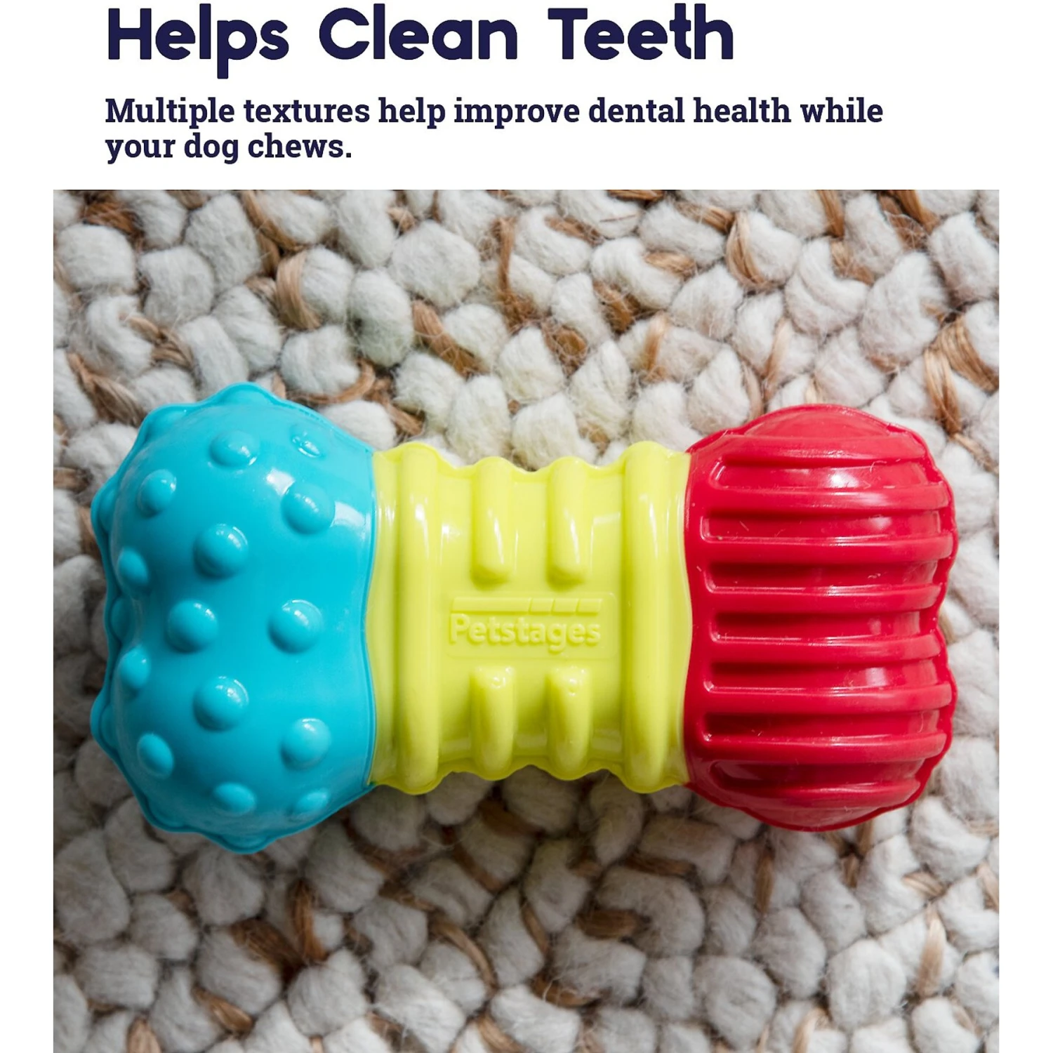 Petstages Multi-Squeak Bone Dog Chew Toy - Image 3