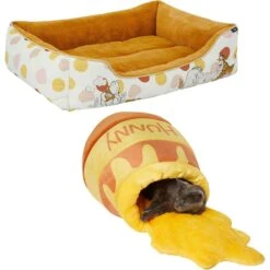 Disney Winnie The Pooh Pet Bed & Disney Winnie The Pooh Honey Pot Covered Cat & Dog Bed