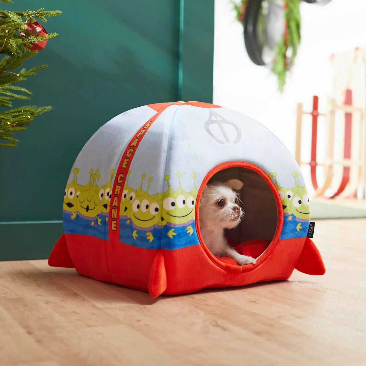 Pixar Toy Story's Pizza Planet Pillow Dog & Cat Bed & Pixar The Claw Covered Dog & Cat Bed - Image 9