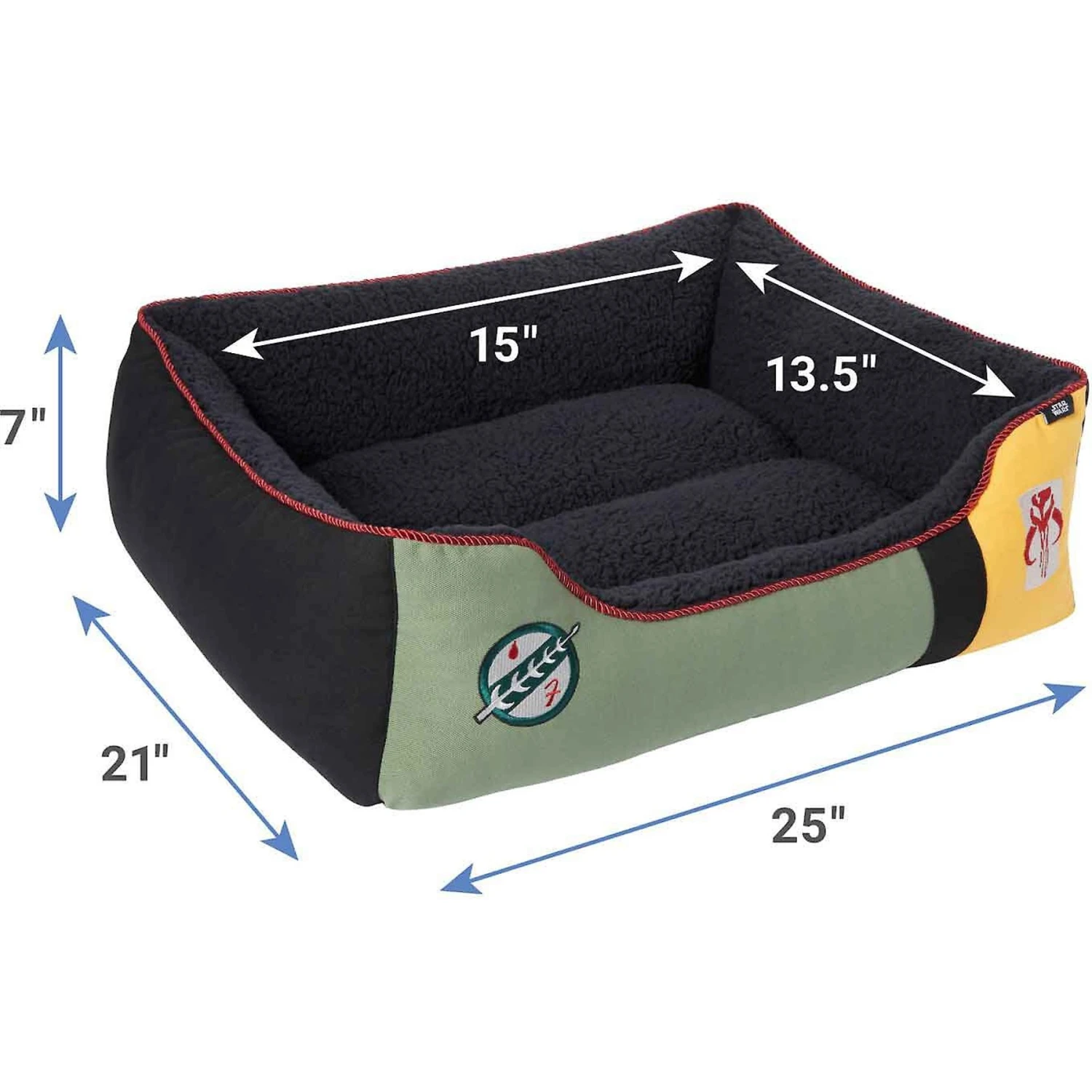 STAR WARS THE MANDALORIAN Bolster Dog & Cat Bed & STAR WARS BOBA FETT Bolster Dog & Cat Bed - Image 3