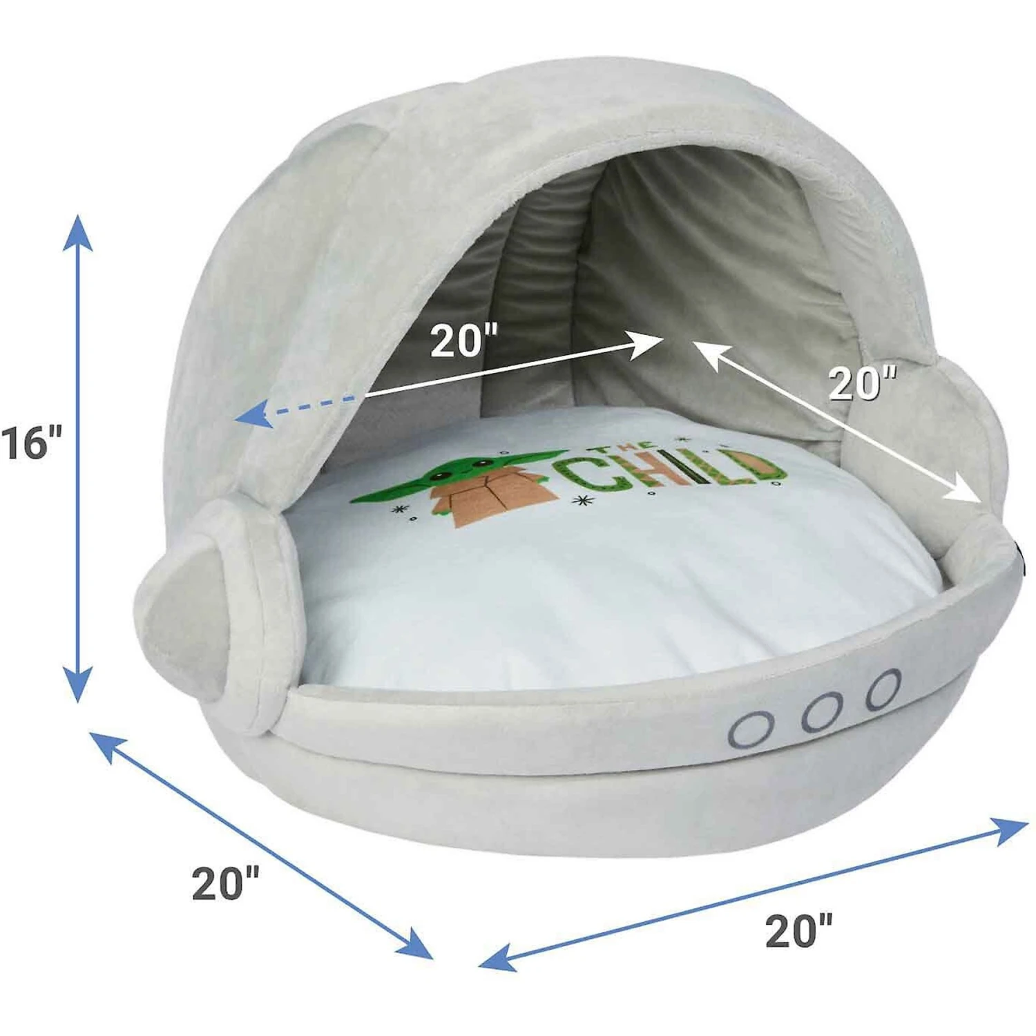 STAR WARS THE MANDALORIAN GROGU Covered Cat & Dog Bed & STAR WARS THE MANDALORIAN GROGU Pram Covered Cat & Dog Bed - Image 7