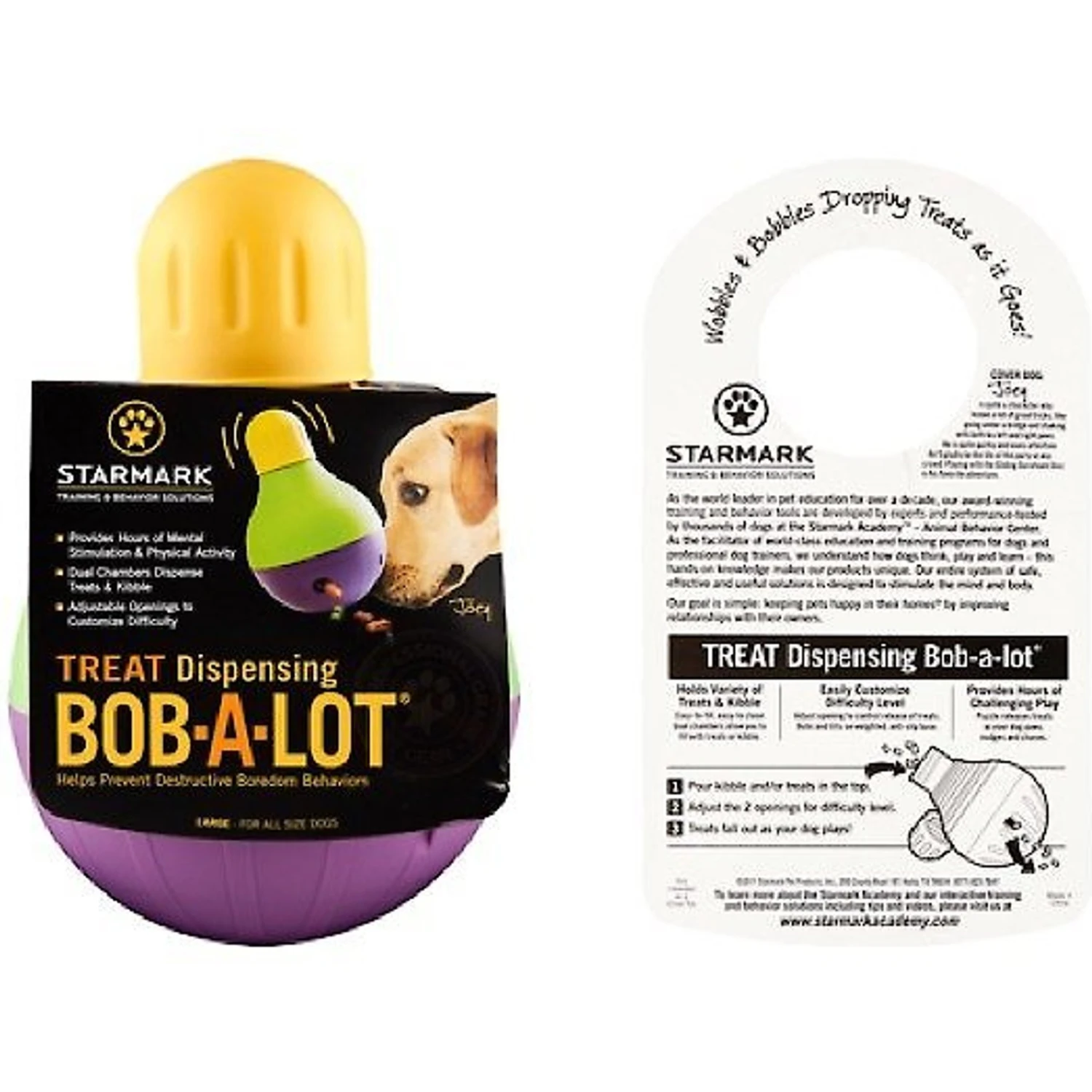 Starmark Treat Dispensing Bob-a-Lot Dog Toy - Image 6