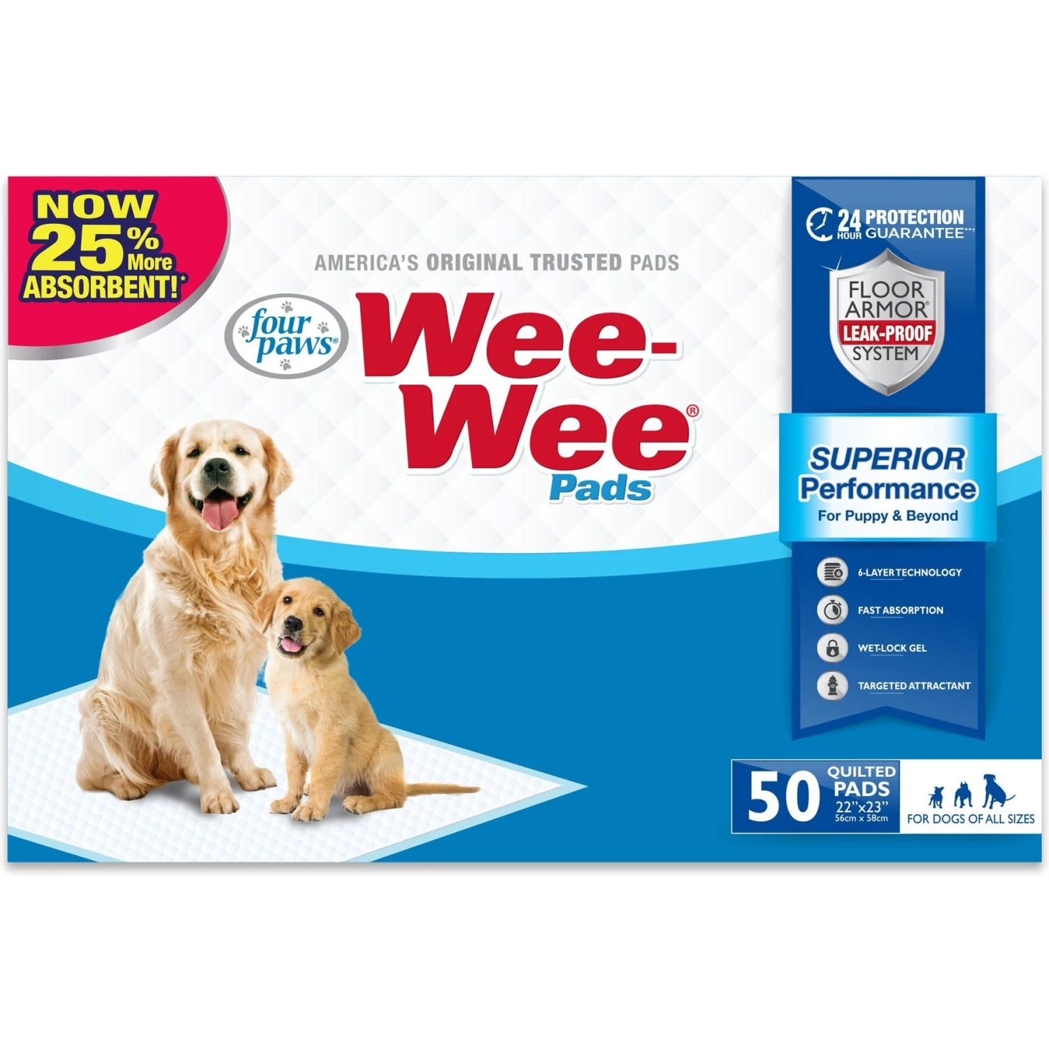 Four Paws Wee-Wee Disposable Dog Diapers & Four Paws Wee-Wee Superior Performance Dog Pee Pads - Image 6