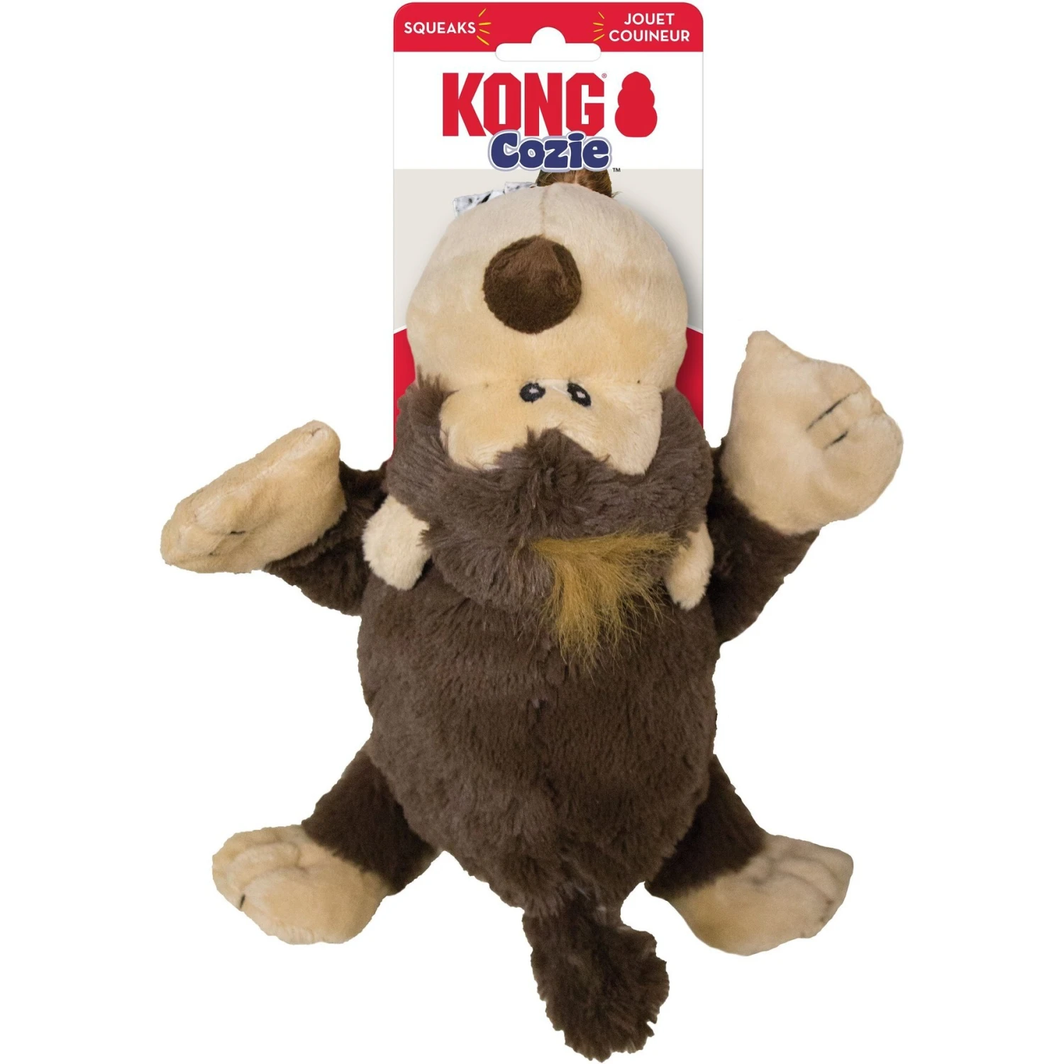 KONG Cozie Spunky The Monkey Dog Toy - Image 4
