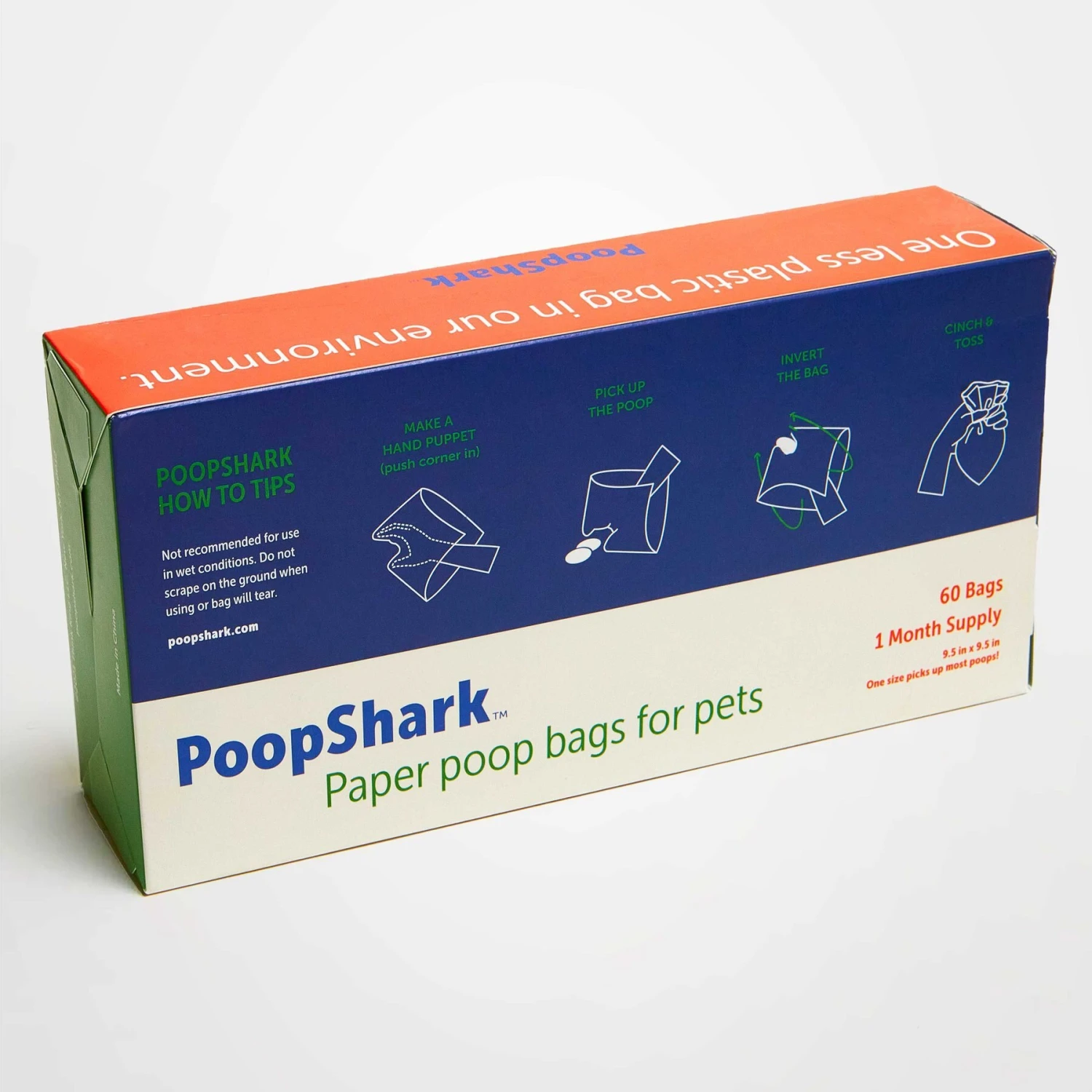 PoopShark Paper Poop Bags For Dogs, Brown Kraft, 60 Count - Image 4