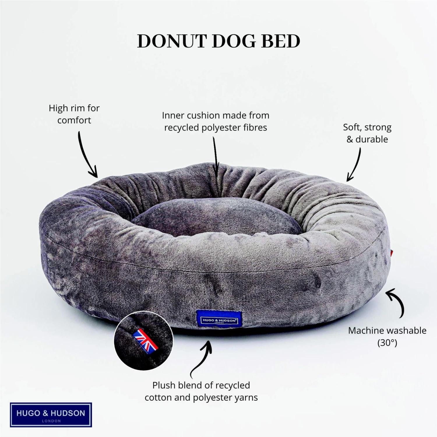 HUGO & HUDSON Donut Dog Bed - Image 9