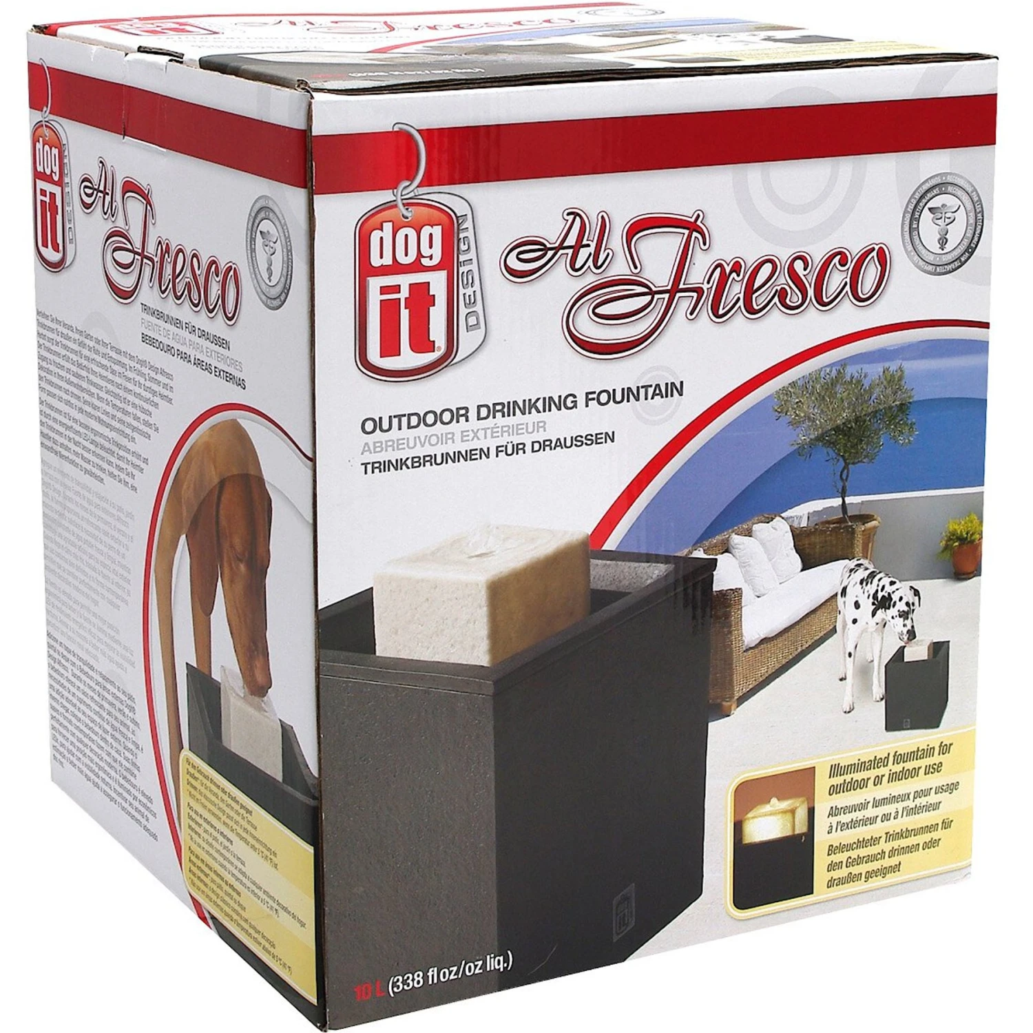 Dogit Design Alfresco Outdoor Drinking Plastic Fountain - Image 2