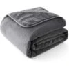 Allisandro Extra Soft Micro Fleece With Sherpa Triple Layer Tech Waterproof Cat & Dog Blanket, Dark Grey