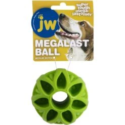 JW Pet Megalast Ball Dog Toy, Color Varies