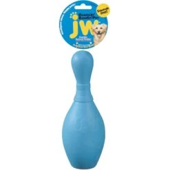 JW Pet ISqueak Bouncin' Bowlin' Pin Dog Toy, Color Varies