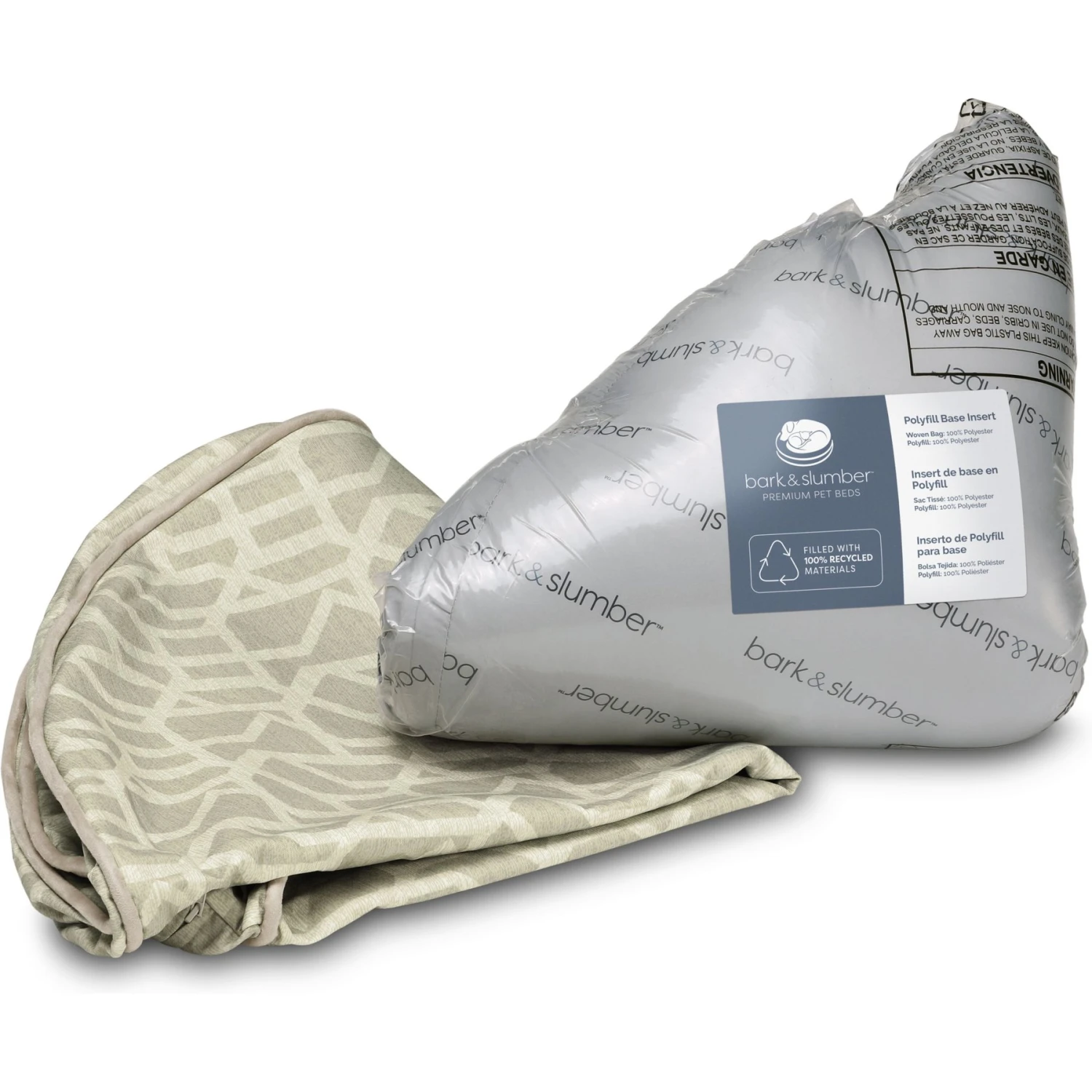 Bark And Slumber Biscuit Plush Round Eco Friendly Fabric Lounger Dog Bed - Image 5