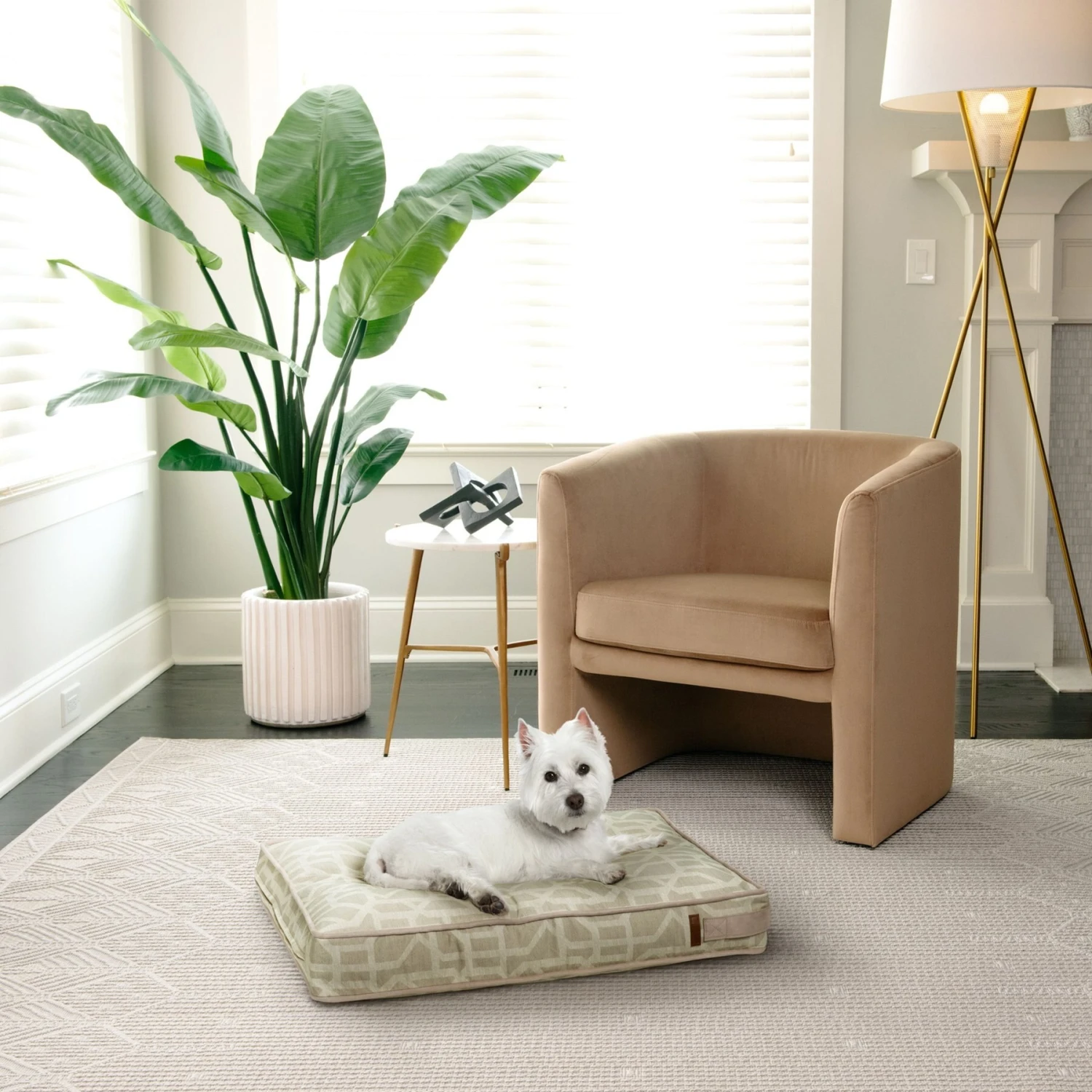 Bark And Slumber Biscuit Plush Eco Friendly Fabric Lounger Dog Bed - Image 2