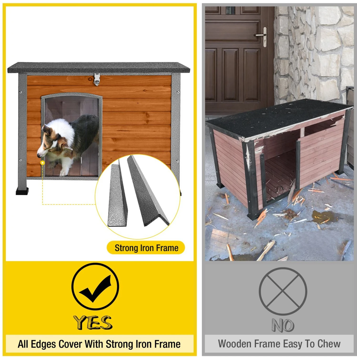 Aivituvin Wooden Heavy Duty Dog House - Image 3