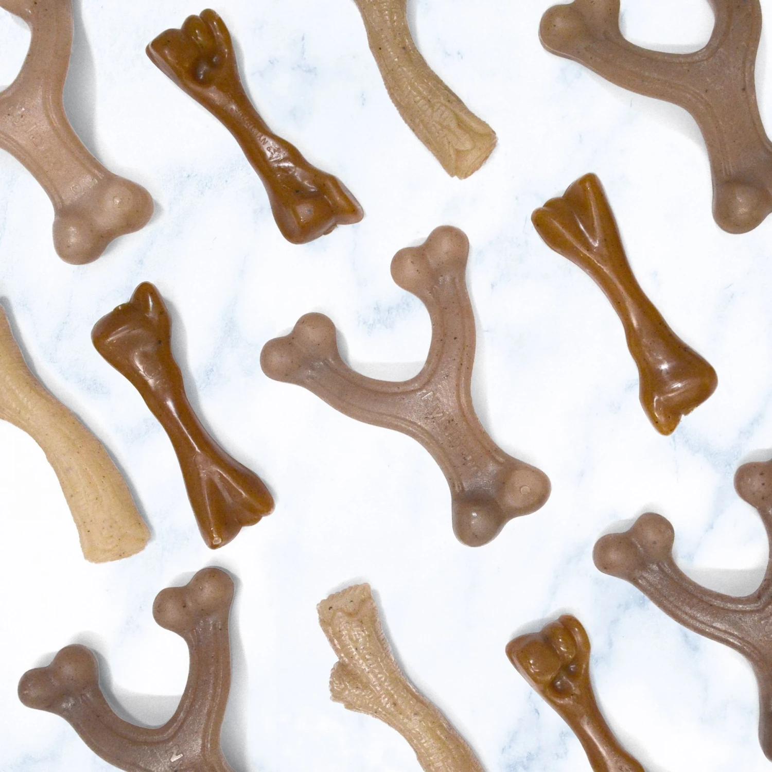 Nylabone Puppy Gourmet Style Strong Chew Dog Toys, Bacon, Chicken, Peanut Butter - Image 8