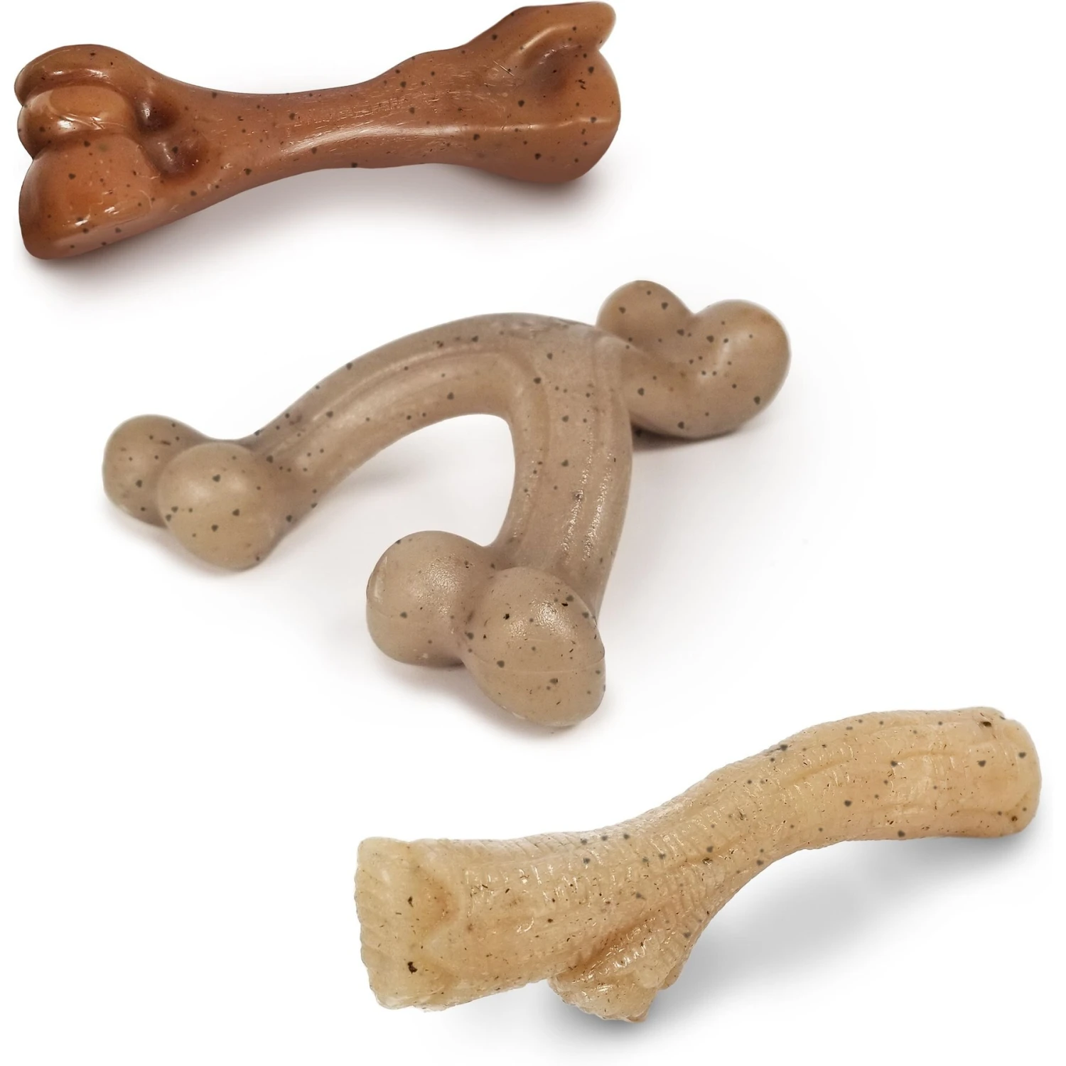 Nylabone Puppy Gourmet Style Strong Chew Dog Toys, Bacon, Chicken, Peanut Butter - Image 9