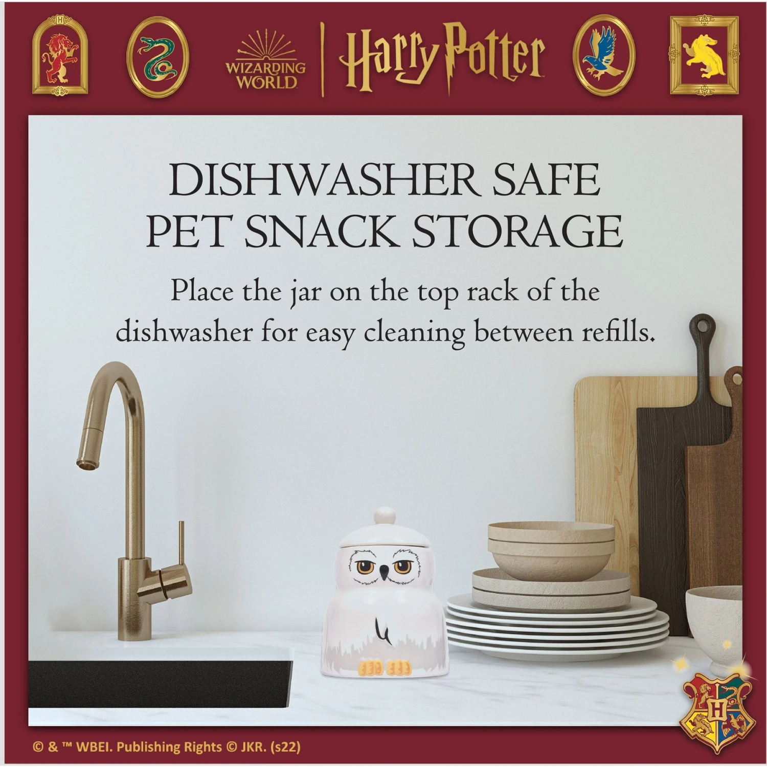 Fetch For Pets Harry Potter Hedwig Dog Treat Jar - Image 4