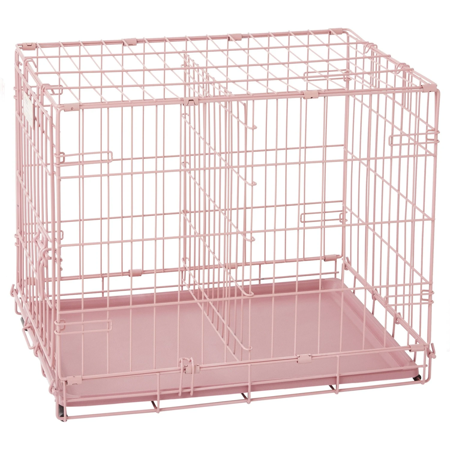 MidWest ICrate Single Door Collapsible Wire Dog Crate, Pink, 24 Inch - Image 9