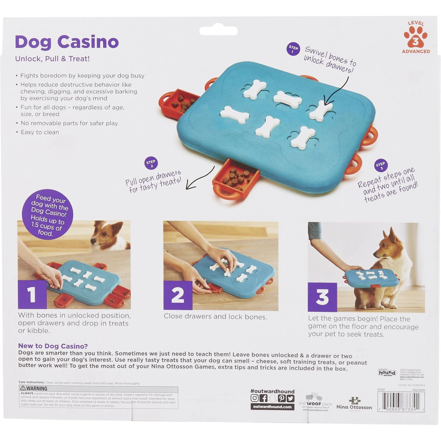 Nina Ottosson By Outward Hound Casino Puzzle Game Dog Toy - Image 9
