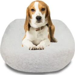 HappyCare Textiles Calming Anxiety Bolster Dog Bed