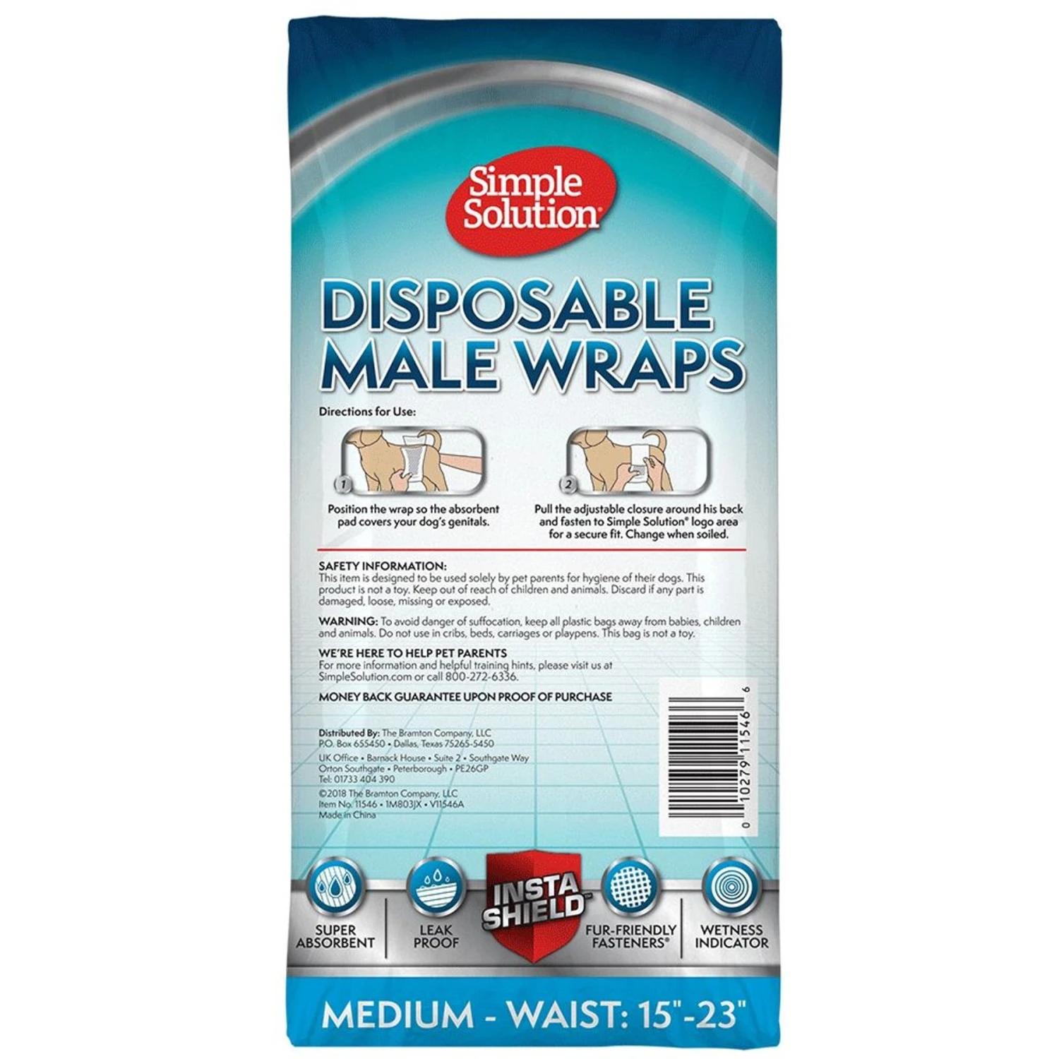 Simple Solution Disposable Male Dog Wrap & Fruitables Skinny Minis Pumpkin & Berry Flavor Dog Treats - Image 3