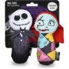 Fetch For Pets Disney Nightmare Before Christmas Halloween Jack And Sally Bobo Dog Plush Toy, 6-in, 2 Count